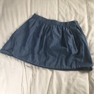 Gap Chambray Patterned Skirt
